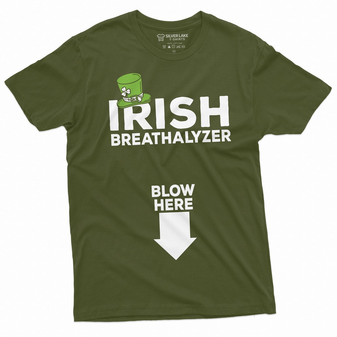 Irish Breathalyzer Tshirt Irish Patriotic Tee Funny St. Patrick's Day