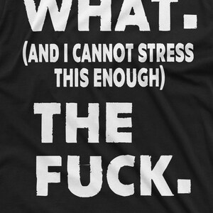 WTF Shirt Funny WTF Shirt Men's Rude Offensive T-Shirt Sarcastic Tee Funny Birthday Gift Shirt With Saying Funny Christmas Gift For Friend immagine 7