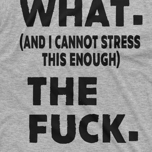 WTF Shirt Funny WTF Shirt Men's Rude Offensive T-Shirt Sarcastic Tee Funny Birthday Gift Shirt With Saying Funny Christmas Gift For Friend immagine 8