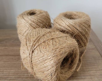 Natural Jute Twine: 250 Yards, Rustic Wedding & Floral Crafts