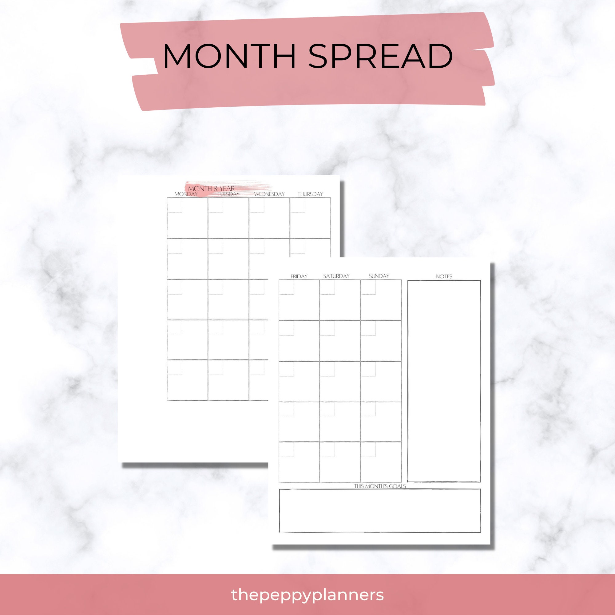 Monthly Goals A5 Planner Filofax Kikki K Inserts Monthly Goals A5 Planner Filofax Kikki K Inserts