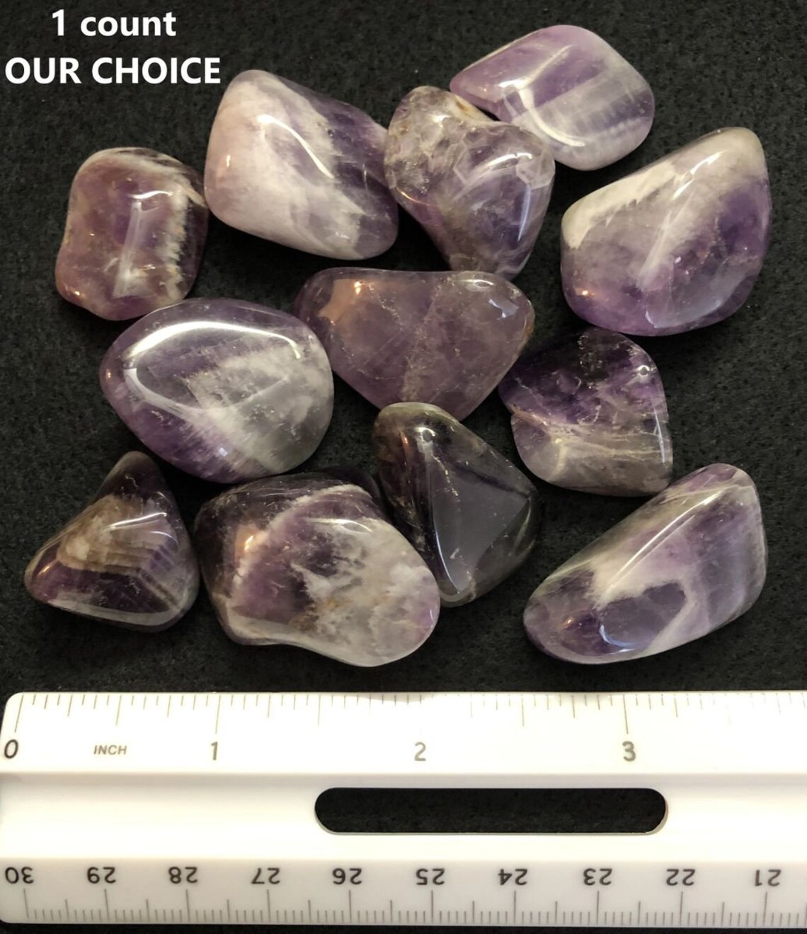 chevron amethyst tumbled chevron amethyst tumbled