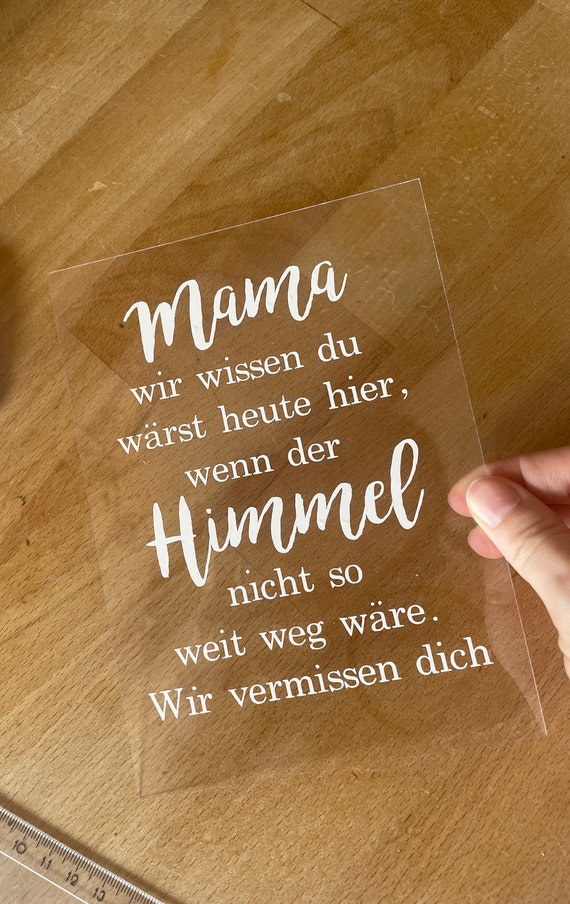 Erinnerung an Verstorbene an der Hochzeit, Taufe, Geburtstag. Gedenkschild,  Trauerschild - Etsy.de