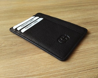Black GG credit card holder