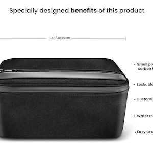 MYSTE XXXL Storage Box Extra Large EU stock Odor proof, Lockable, Stash Box Premium Black Smell Proof / Smell-Proof image 2