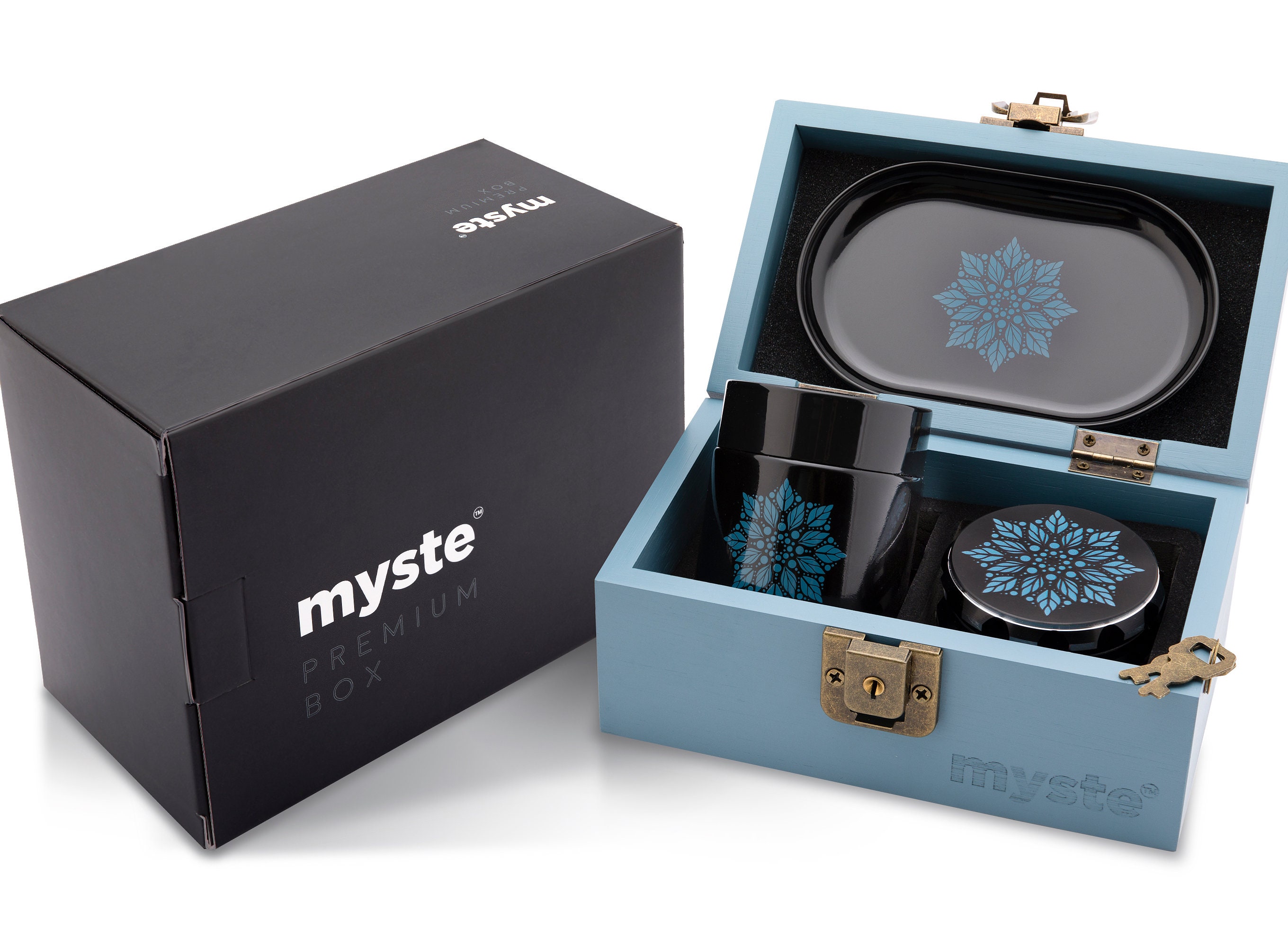 MYSTE ZODIAC Stash Box with Accessories, Large Grinder 63 mm, Odour-proof  Combo Set, Stashbox Combo Kit Lockable with Lock, with Mill, Rolling Tray  Set : : Home & Kitchen