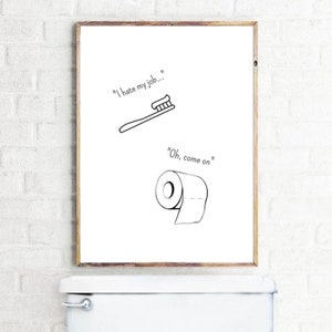 Print Art Bathroom Digital Download