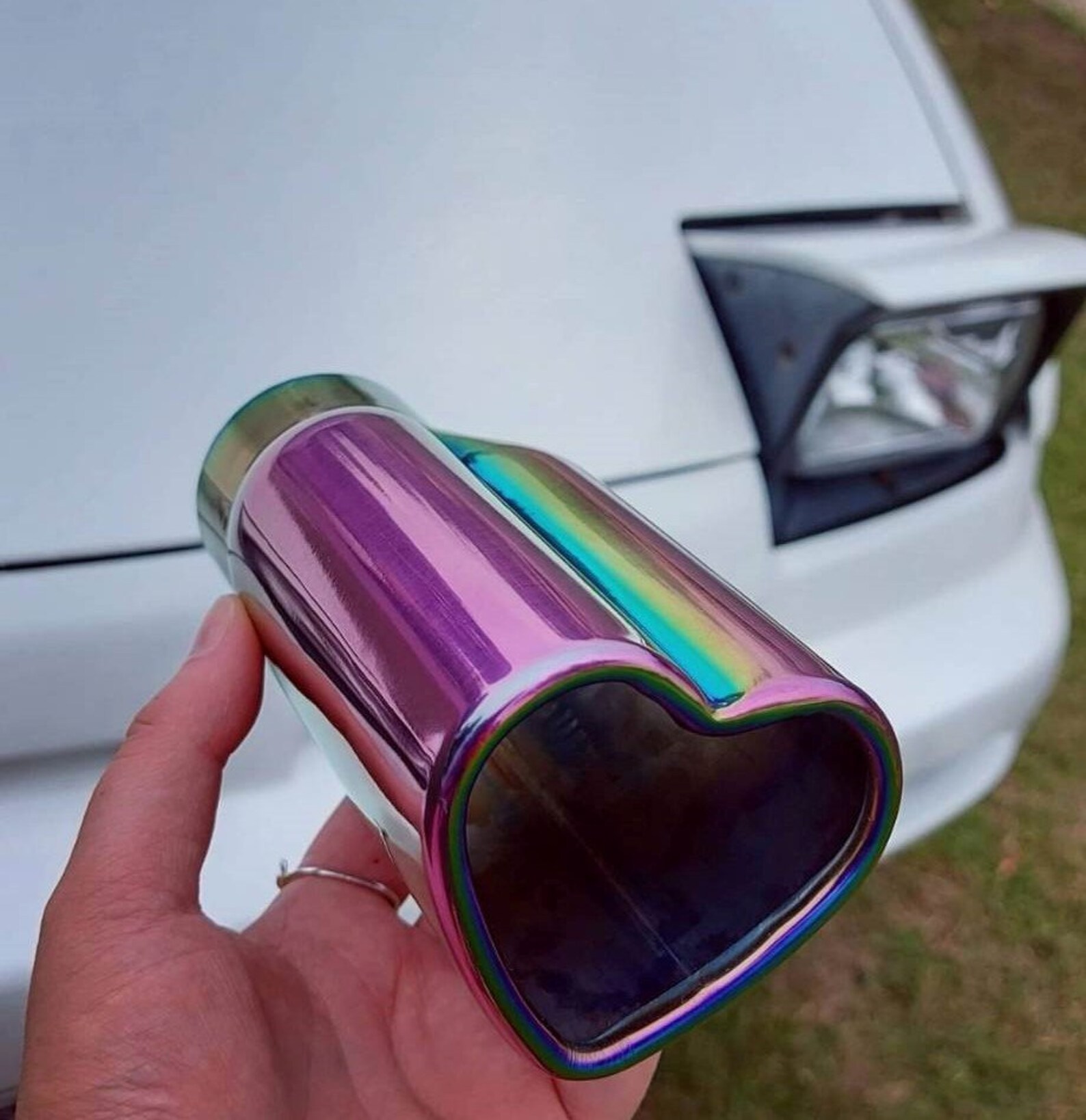 Love Heart Exhaust Tip RAINBOW 1.8 Inch/ Universal Fit PRE Etsy