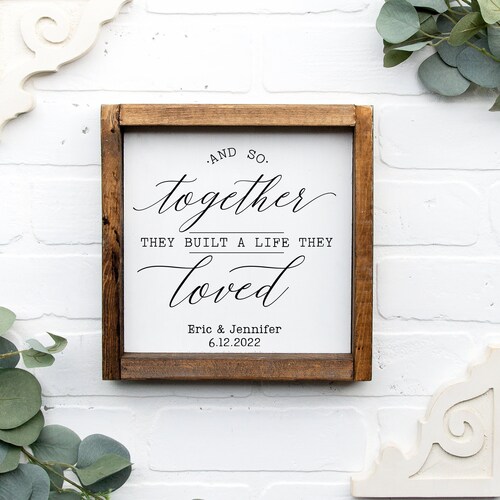 And So Together They Built A Life They Loved - Personalized Photo Poster Sold By Lamb Missing