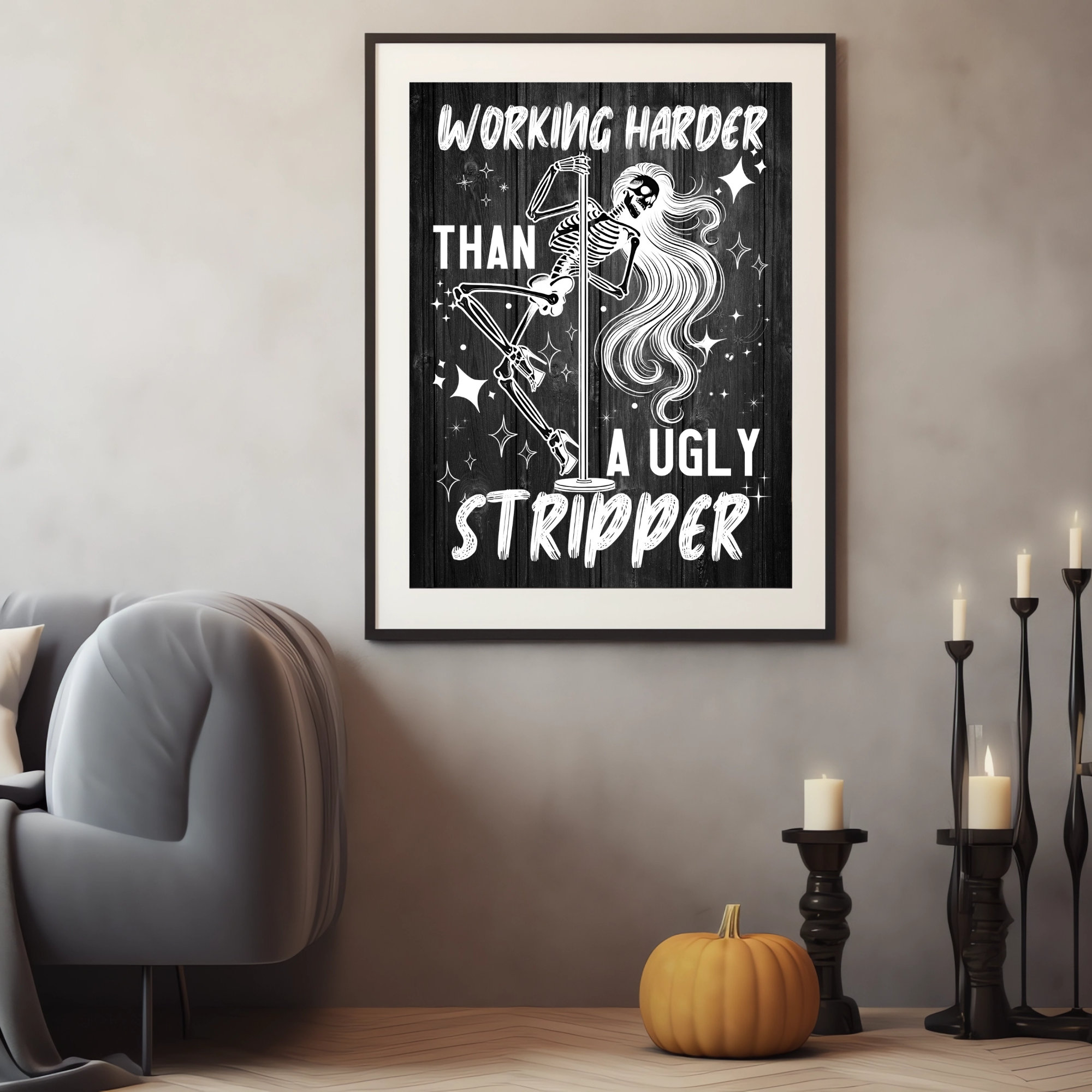 Funny Mom Skeleton PNG: Working Harder Design (digital Download) - Etsy
