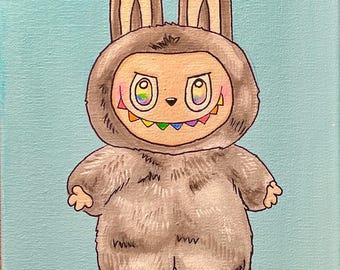 ラブブ Labubu drawingサイン入り Amazon.co.jp: POP MART MEGA MEGA