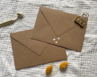 Envelope made of kraft paper | C6 | Recycled paper