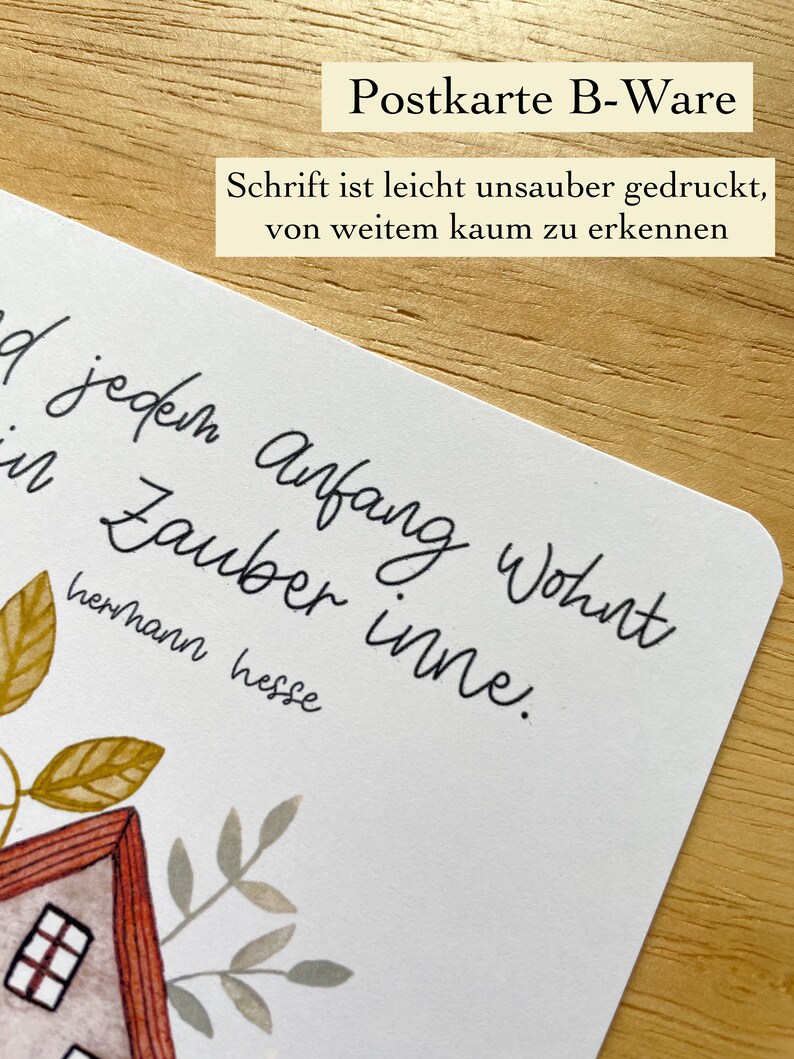 Karte Umzug Karte Eigenheim Neue Wohnung Glückwunsch Aquarell Postkarte B-Ware