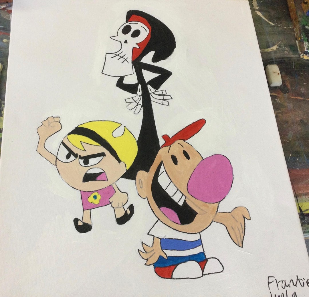 Grim Adventures of Billy and Mandy Canvas - Etsy