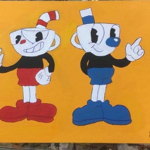 Cuphead and Mugman Canvas