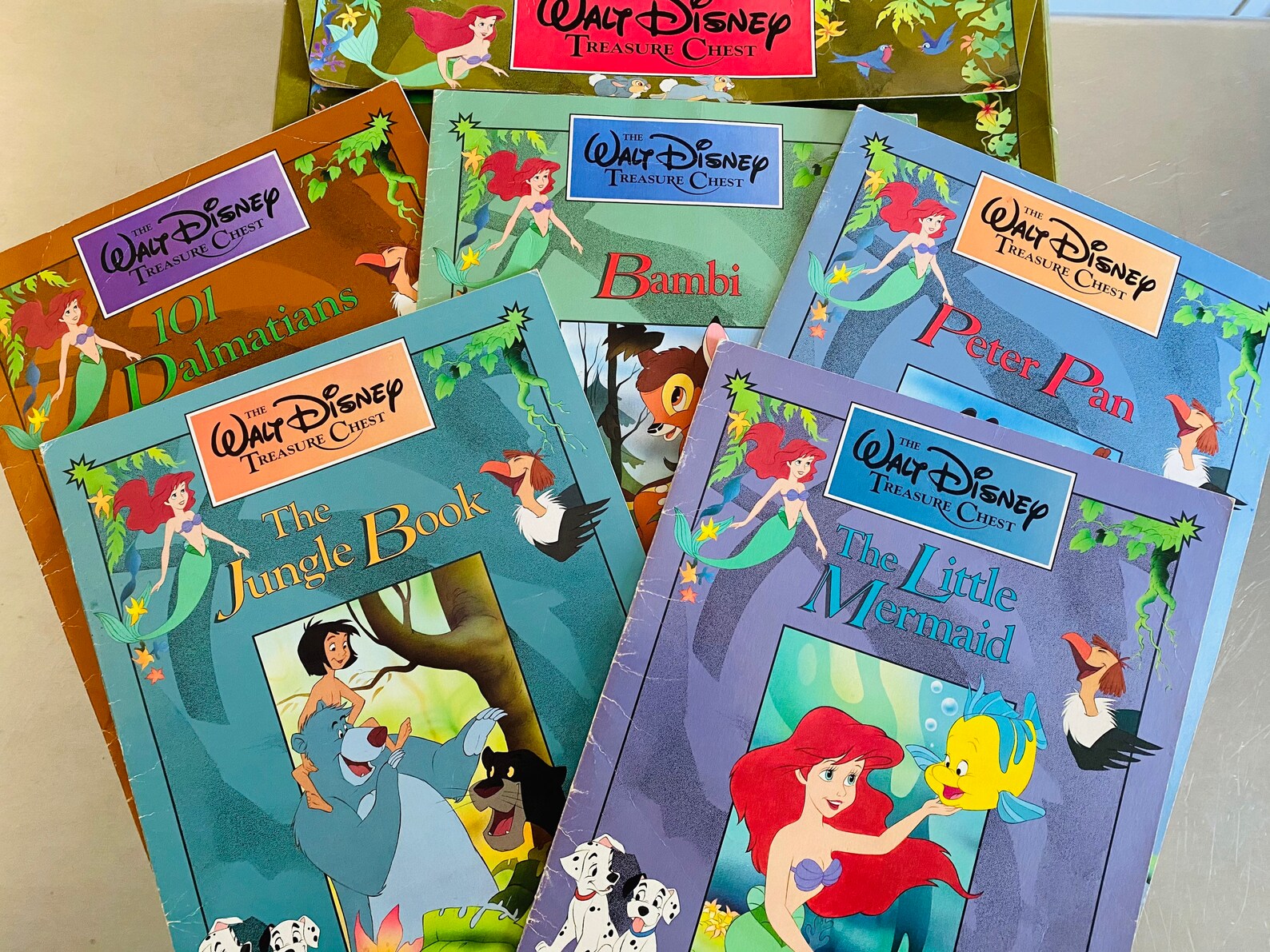 Walt Disney Treasure Chest Vintage Books Etsy