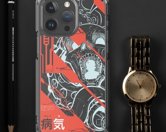 Cyberpunk Skull iPhone Case - Cool Unique Matte Design - iPhone 15 Pro, iPhone 12 Mini, iPhone X, iPhone XS - Trendy and Elegant Phone Case