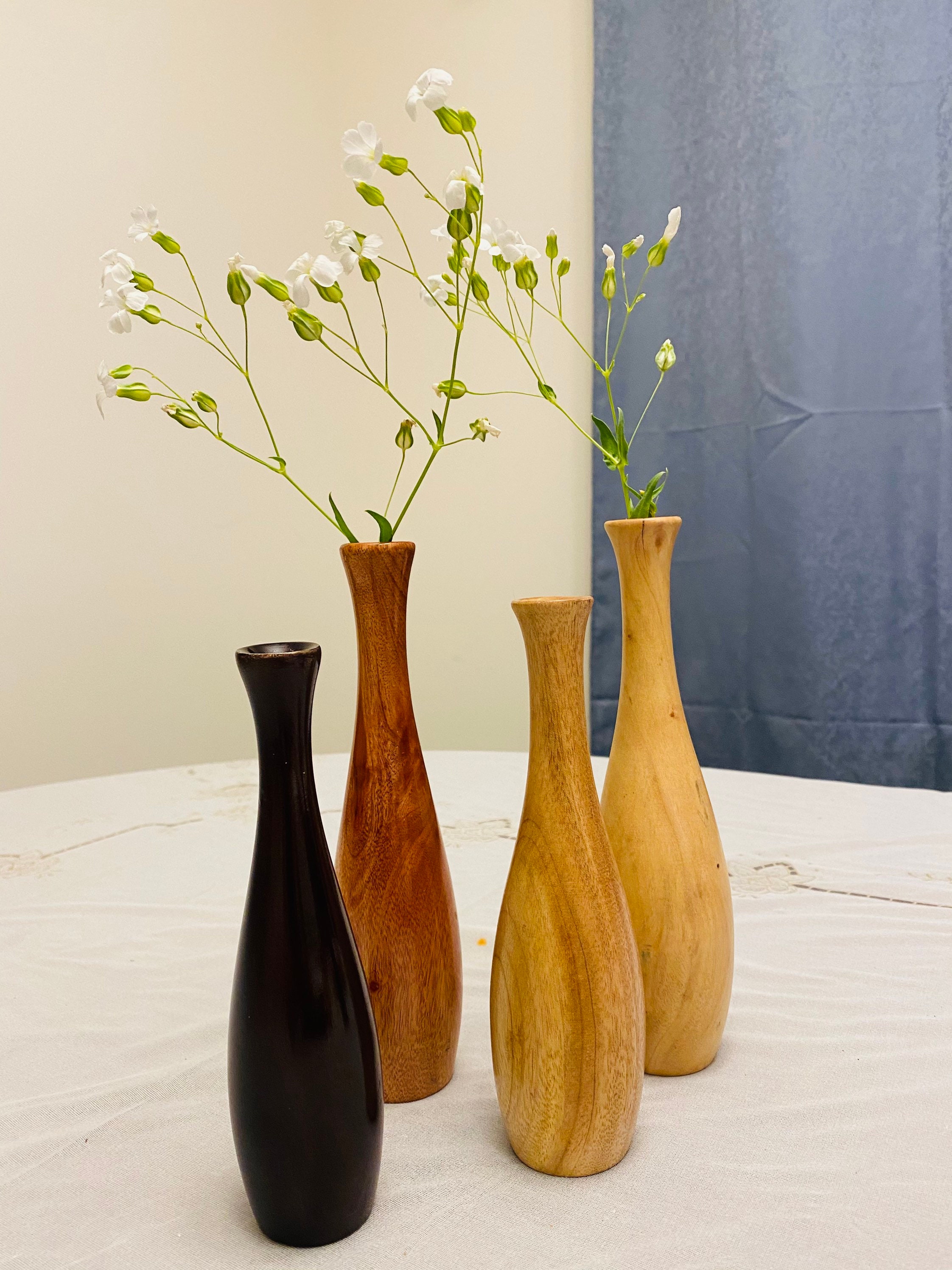 Jarrón de madera / Vase Decor / Jarrón de madera artesanal / Etsy