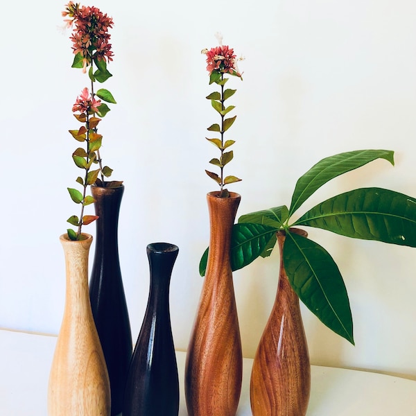 Wooden Vase, Vase Decor, Handcrafted Wooden Vase, Vases Home Decor, Thanks Giving Décor, Christmas Décor, Tall Wood Vase, Wooden Bud Vase