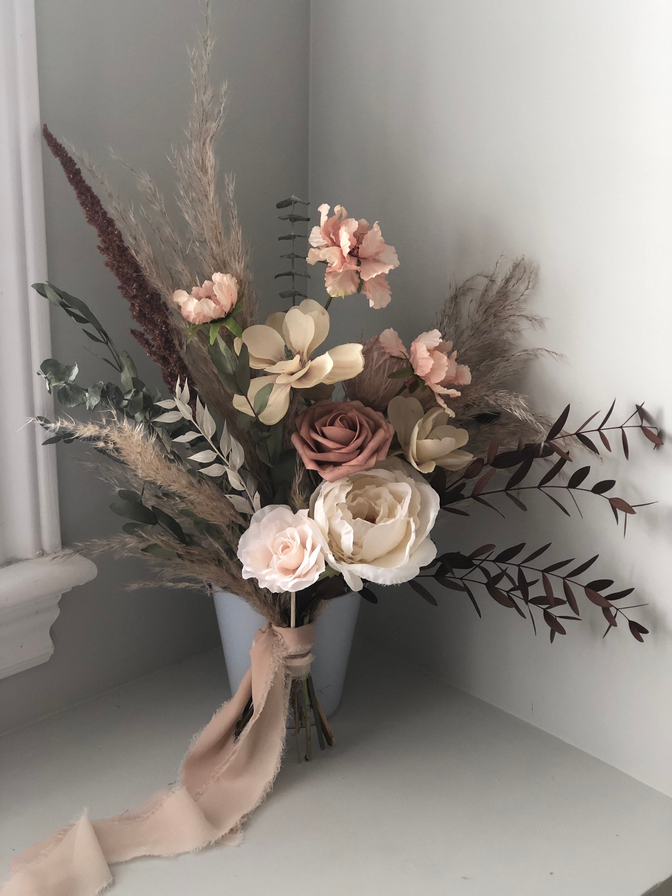 Boho Wedding Flowers Boho Bridal Bouquet Fall Wedding - Etsy