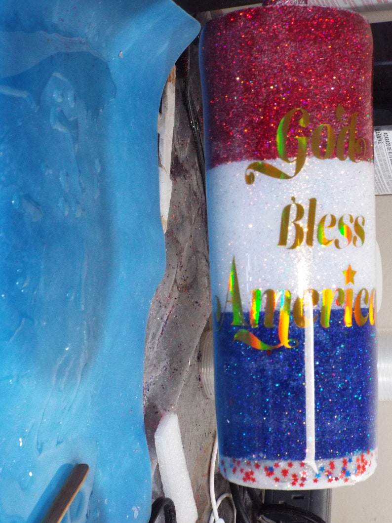 God Bless America Red, White, and Blue Tumbler - Etsy