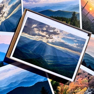 Scatola da 8 biglietti vuoti / Blue Ridge Mountains