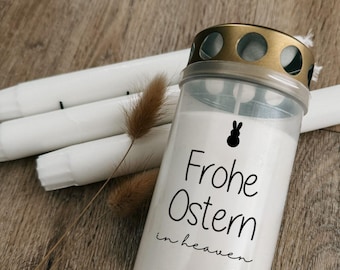 Aufkleber Grabkerze Frohe Ostern | Sticker Grabkerze | Grablicht |  Grabschmuck
