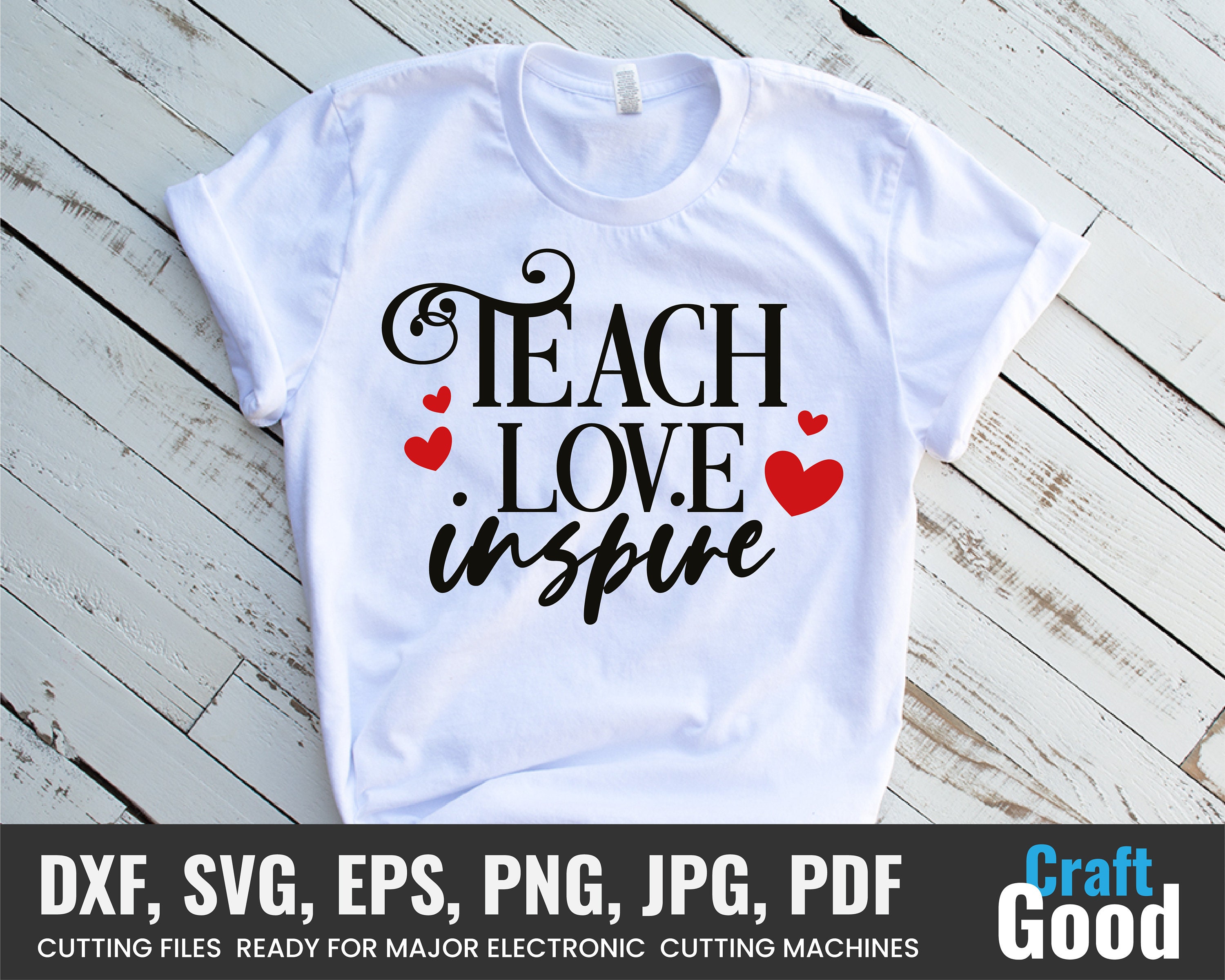 Free Free 127 Teacher Appreciation Teach Love Inspire Svg SVG PNG EPS DXF File