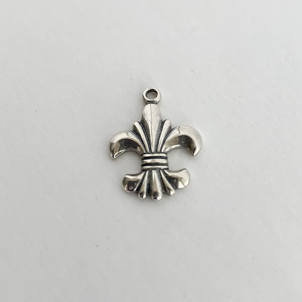 Fleur De Lis, New Orleans, Saints, sterling silver charm