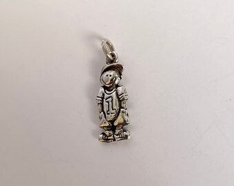 Sterling Silver Little Boy in Baseball Cap Charm