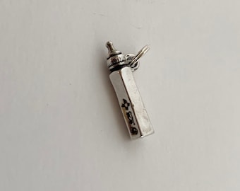 Sterling Silver 3D Baby Bottle Charm baby shower