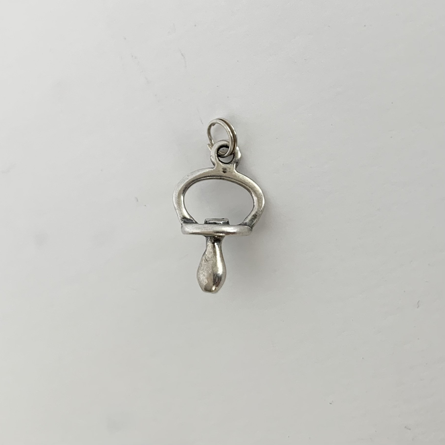 Baby Pacifier Sterling Silver 3D Charm