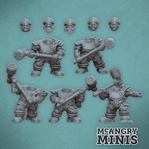 Dwarven Guard: Headbasher Elite Squad (5 minis)