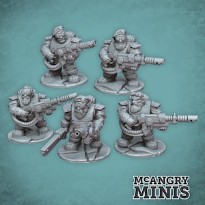Dwarven Guard Hotshot squad (5 man squad)
