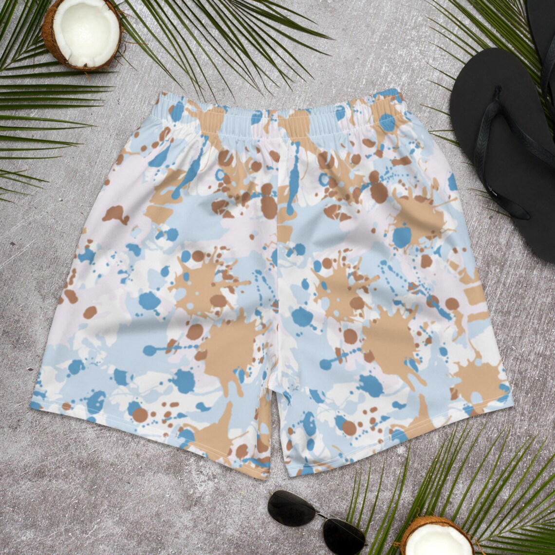 Bunte blaue und braune Farbspritzer Blau & Braun Lack | Etsy