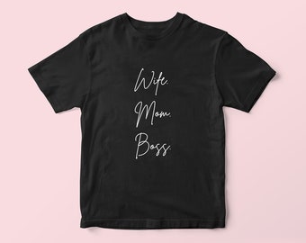 T-Shirts für Mutter, Shirt für Ehefrau, Geschenk für Ehefrau mit Kindern, Geschenk für Mutter, Muttertag, lustiges Mama T-Shirt, Kind Mutter