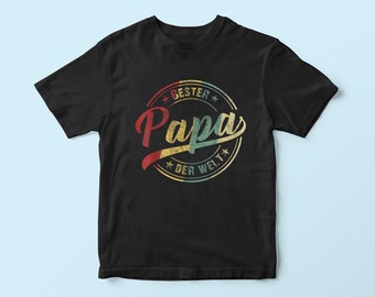 Bester Papa T-Shirt, Vater Herren T-Shirt, Vintage Herren Shirt, Retro Papa Geschenk, Vatertag, Geschenk für Vater, Vater Spruch, Kind Papa