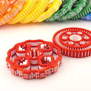 2-Pack Gear Fidget Spinners | 3D Printed Silk PLA | Planetary Gears Spinner Set | Fidget For Adults & Kids