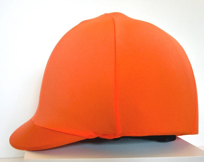 Orange, High Visibility Orange, Bright Orange / HORSE RIDING Cover / HELMET Cover