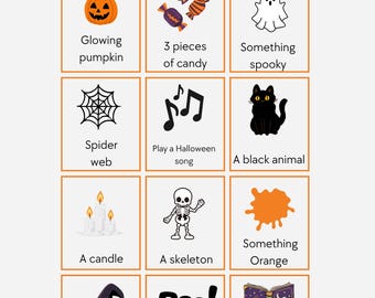 Halloween Scavenger Hunt Printable | Kids Indoor Activity (Digital Download)