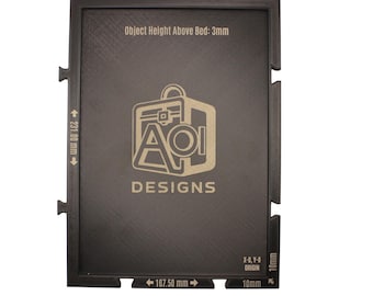 Notebook Jig for UV Printers & Laser Engravers | Fits 8 1/4" x 5 3/4" Notebooks