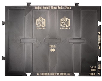 UV Printer Laser Engraver Bookmark Jig | Holds 6" x 1.5" Bookmarks (4 Per Jig)