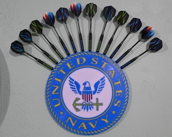 US Navy Dart Holder - 3D Printed, Holds 4 Sets of Darts - Unique and Stylish