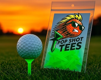 Pop Shot Tees – Frictionless Breakaway Golf Tees for Par 3 & Low Tee Shots