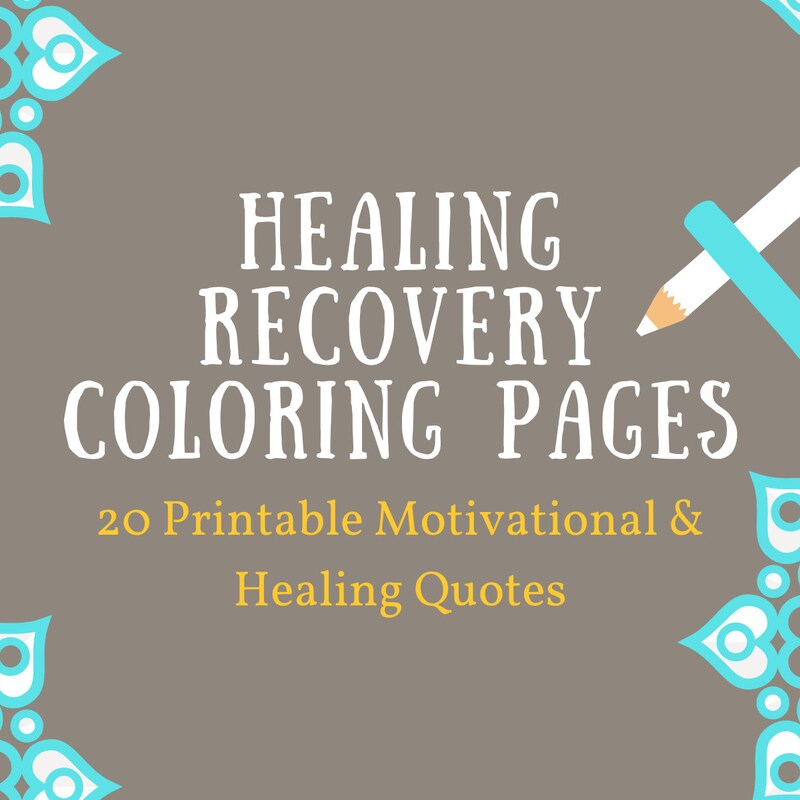 Recovery Coloring Pages - Etsy