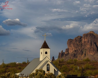 Elvis Chapel Under Superstition Mountains of Arizona