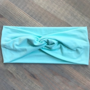 Mint Green, Soft Twist Turban Headband, Twist Headband, Headbands for Women, Women's Headbands, Yoga Headband