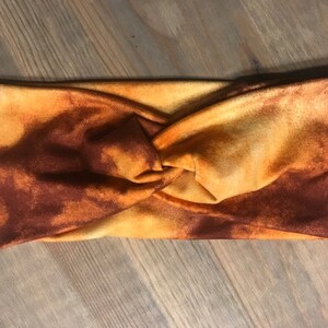 Bright Sunrise Tie Dye, Soft Twist Turban Headband, Twist Headband, Headbands for Women, Women's Headbands, Yoga Headband