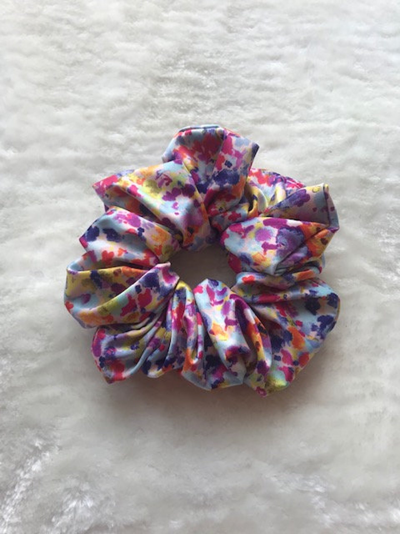Multicolor Confetti, XL Scrunchie, XL Silky Scrunchie, Oversize ...