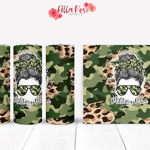 Maman militaire 20oz Skinny Tumbler Conception numérique pour sublimation, Tumbler PNG, Utilisation commerciale, Sublimation, Maman PNG, Maman militaire PNG